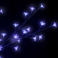 Коледно дърво, 600 LED сини, разцъфнала череша, 300 см