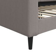 Кушетка, таупе, 90x200 см, плат