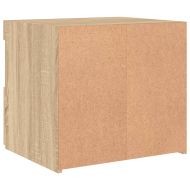 Нощно шкафче с LED осветление, дъб сонома, 50x40x45 см