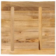 Плот за маса, жив ръб, 40x40x3,8 см, масивно дърво грубо манго