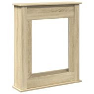 Облицовка за камина сонома дъб 75x20x87,5 см инженерно дърво