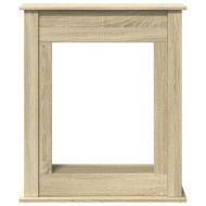 Облицовка за камина сонома дъб 75x20x87,5 см инженерно дърво