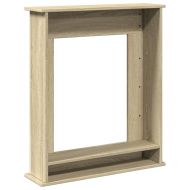 Облицовка за камина сонома дъб 75x20x87,5 см инженерно дърво