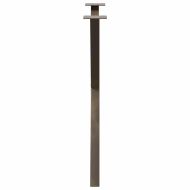 Крака за трапезна маса, X-образни, 2 бр., естествена стомана, 70 x (72-73) см, стомана