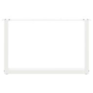 Крака за масичка за кафе, U-образни, 2 бр., бели, 60 x (42-43) см, стомана