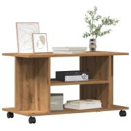 ТВ шкаф с колелца Дъб Artisan 80x40x45 cm Инженерна дървесина