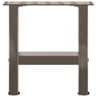 Крака за масичка за кафе, естествена стомана, 2 бр., 40 x (30-31) см, стомана