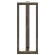 Крака за бар маса, Т-образни, 2 бр., черни, 50x35x(100-101) см, стомана