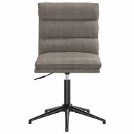 Трапезни столове, 2 бр, сиви, изкуствена кожа