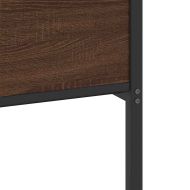 Рамка за легло без матрак кафяв дъб 120x190 см инженерно дърво