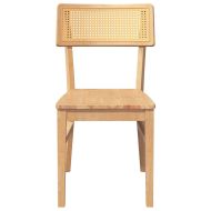 трапезни столове 2 бр. масивна дървесина гума