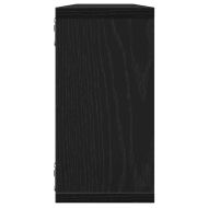 стенни кубични рафтове 2 бр. черен дъб 100x15x30 cm