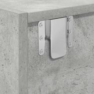 ТВ шкафове 2 бр бетонно сиви 80x31x25,5 см инженерно дърво