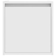 Нощни шкафчета за стенен монтаж, 2 бр, бели, 38x34x40 см