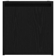 Нощни шкафчета за стенен монтаж, 2 бр, черно, 38x34x40 см