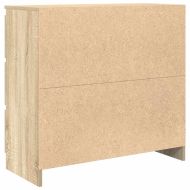 Страничен шкаф, дъб сонома, 80x35x76 см, инженерно дърво