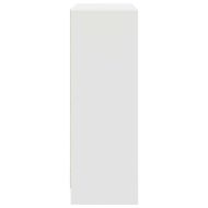 Бюфет с чекмеджета и вратички, бял, 73x31x90 см