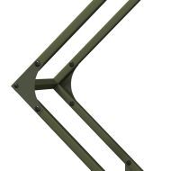 Стойка за дърва за огрев маслиненозелена 80x25x80 см