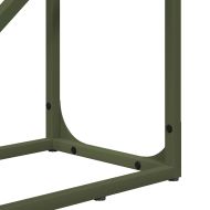 Стойка за дърва за огрев маслиненозелена 40x25x100 см