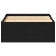 Рамка за легло без матрак Черен дъб 90x200 см инженерно дърво