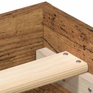 Рамка за легло без матрак старо дърво 135x190см инженерно дърво