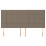 Табла за легло, бежово, 160x5x118/128 см, плат