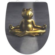 SCHÜTTE Дуропласт тоалетна седалка Soft-Close гланц RELAXING FROG