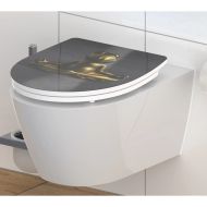 SCHÜTTE Дуропласт тоалетна седалка Soft-Close гланц RELAXING FROG