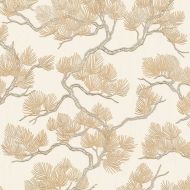 DUTCH WALLCOVERINGS Тапет борово дърво, кремав