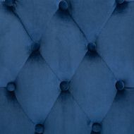 Трапезни столове, 4 бр, сини, кадифе