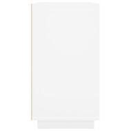 Страничен шкаф, бял, 80x34x75 см, инженерно дърво