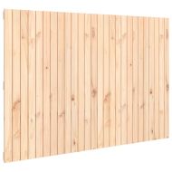 Стенна табла за спалня, 166x3x110 см, борово дърво масив