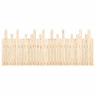 Стенна табла за спалня, 204x3x80 см, борово дърво масив