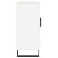 Сайдборд, бял, 90x34x80 см, инженерно дърво