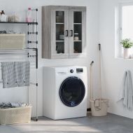 Стенен шкаф сив сонома 69,5x34x90 см