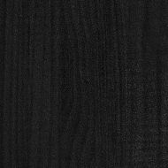 Библиотека/разделител за стая, черна, 80x35x167 см, бор масив
