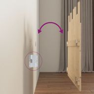 Табла за стена, 108x3x80 см, борово дърво масив