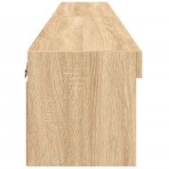 ТВ шкафове с LED осветление 2 бр дъб сонома 80x30x30 см