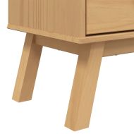 Библиотека с 4 рафта OLDEN, кафява, борово дърво масив