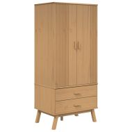 Гардероб OLDEN, кафяв, 76,5x53x172 см, борово дърво масив