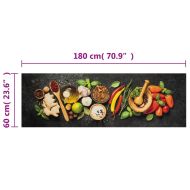 Кухненско килимче, миещо, подправки, 60x180 см, кадифе