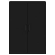 Сайдборди, 2 бр, черни, 60x31x84 см, инженерно дърво