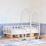 Дневно легло с покрив без матрак 80x200 cm Масивна дървесина