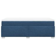 Боксспринг легло с матрак, синьо, 80x200 см, плат