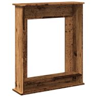 Облицовка за камина старо дърво 75x20x87,5 см инженерно дърво
