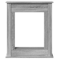 Облицовка за камина сив сонома 75x20x87,5 см инженерно дърво