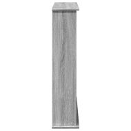 Облицовка за камина сив сонома 75x20x87,5 см инженерно дърво
