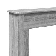 Облицовка за камина сив сонома 75x20x87,5 см инженерно дърво