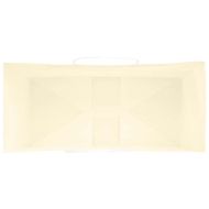 Хартиени торбички 50 бр с дръжки жълти 26x12x35 см