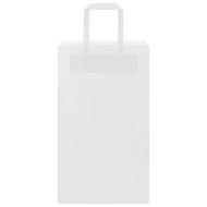 Хартиени торбички 250 бр с дръжки бели 21x11x36 см